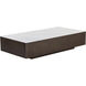 Lenay 66 X 33.75 inch White / Dark Bronze Coffee Table